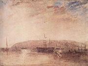 Joseph Mallord William Turner Schiffsverkehr vor der Landspitze von East Cowes oil painting reproduction